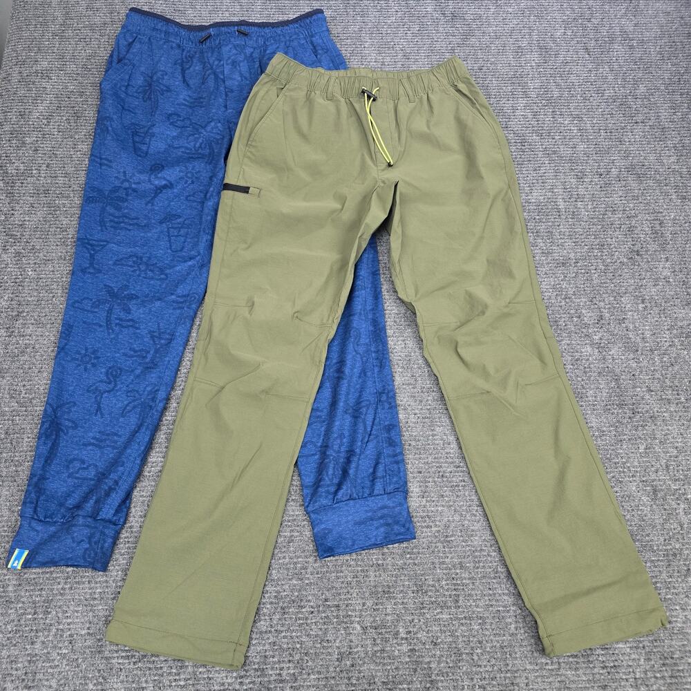 Chubbies Mens M Pants Lot 2 Everywear Olive & Blue Lounge Joggers Tropical